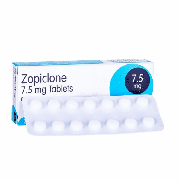 Zopiclone 7.5mg EU Brand Blue Tablets pack for insomnia relief